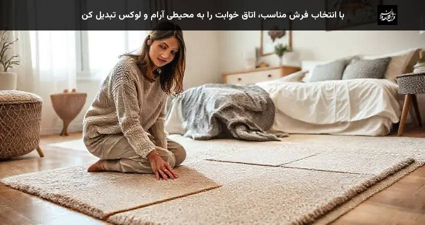 با انتخاب فرش مناسب، اتاق خوابت را به محیطی آرام و لوکس تبدیل کن