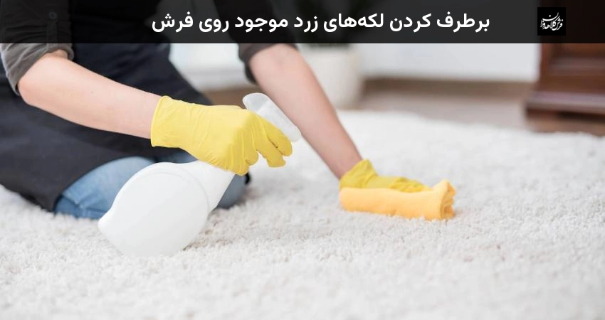 برطرف کردن لکه های زرد موجود روی فرش