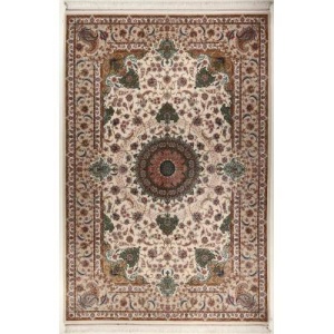 فرش دستباف کرک و ابریشم اصفهان 6 متری کد 0001