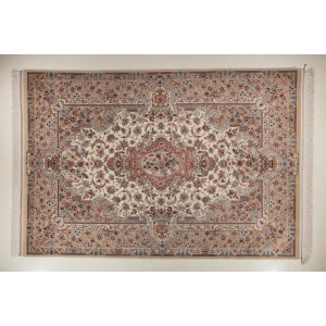 فرش دستباف کرک و ابریشم اصفهان 6 متری کد 0015