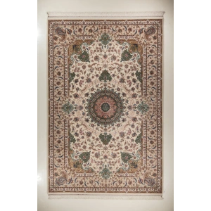 فرش دستباف کرک و ابریشم اصفهان 6 متری کد 0001