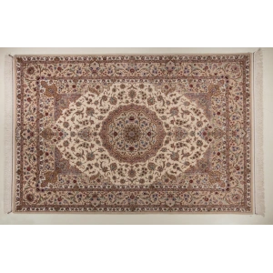 فرش دستباف کرک و ابریشم اصفهان 7 متری کد 0013