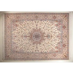 فرش دستباف کرک و ابریشم اصفهان 9 متری کد 0026