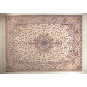 فرش دستباف کرک و ابریشم اصفهان 9 متری کد 0026