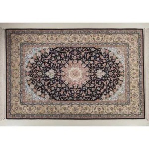 فرش دستباف حاشیه ابریشم اصفهان 6 متری کد 0022