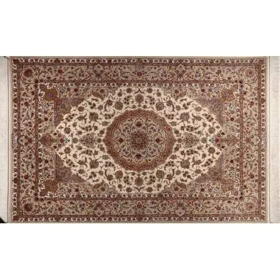 فرش دستباف کرک و ابریشم اصفهان 6 متری کد 0002