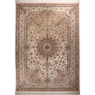 فرش دستباف کرک و ابریشم اصفهان 6 متری کد 0003