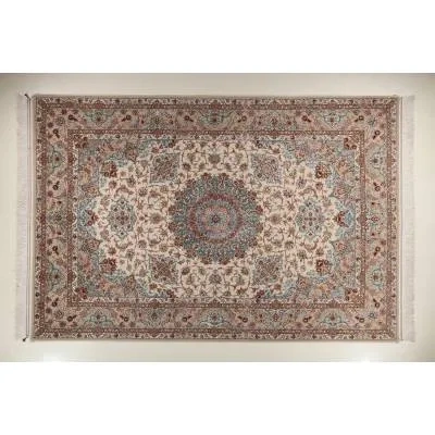 فرش دستباف کرک و ابریشم اصفهان 6 متری کد 0012
