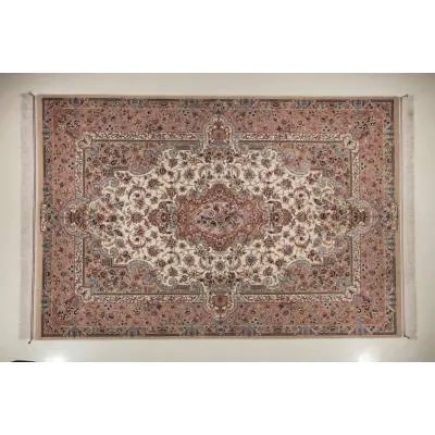 فرش دستباف کرک و ابریشم اصفهان 6 متری کد 0016