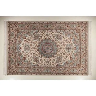 فرش دستباف کرک و ابریشم اصفهان 7 متری کد 0012