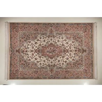 فرش دستباف کرک و ابریشم اصفهان 7 متری کد 0016